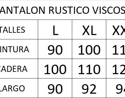 Pantalon rustico viscosa angosto