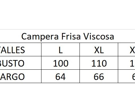 Campera frisa viscosa