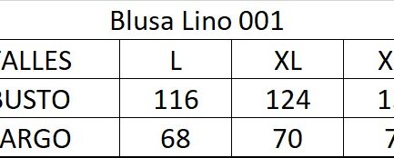 Blusa lino EST 007 OFERTA