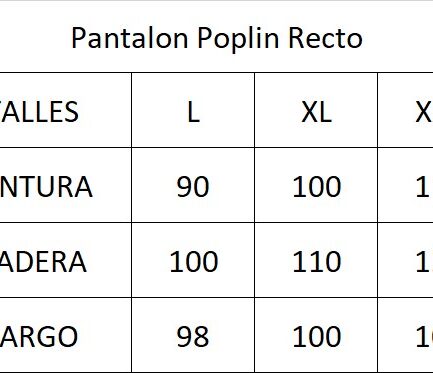 Pantalon poplin recto
