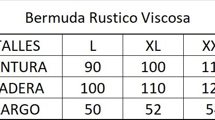 Bermuda rustico viscosa