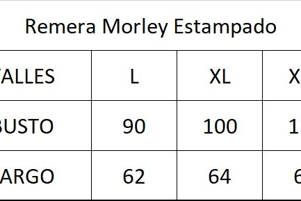 Remera morley EST 003 OFERTA