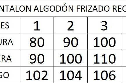 Pantalon algodon frizado recto