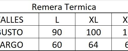 Remera termica