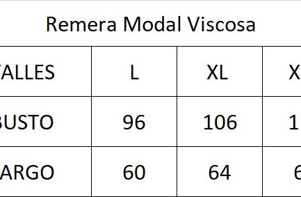 Remera modal viscosa V