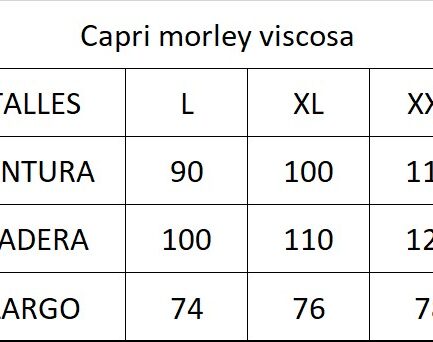 Capri morley viscosa
