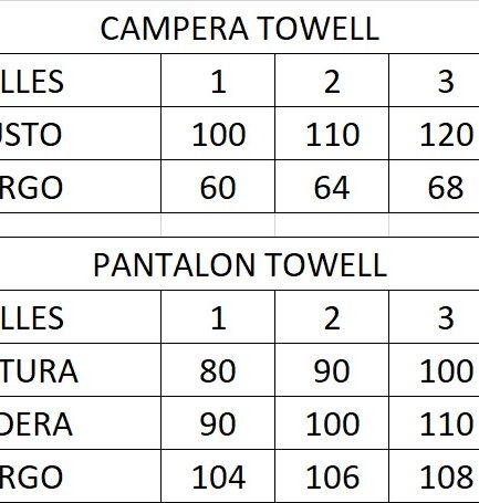 Conjunto towell frizado