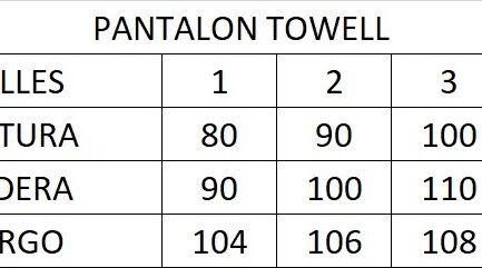 OFERTA Pantalon towell