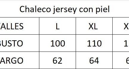 Chaleco jersey con piel