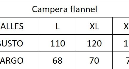 Campera flannel