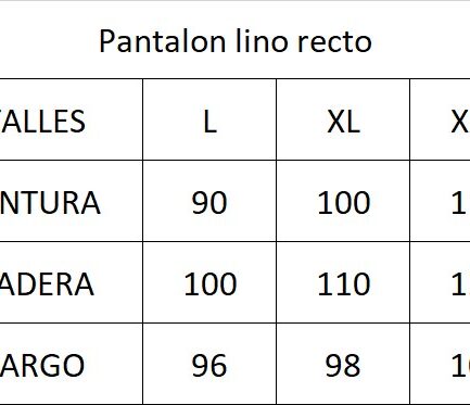Pantalon lino recto