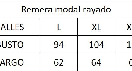Remera modal rayado
