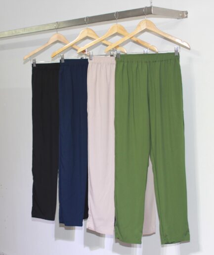 Pantalon poplin recto