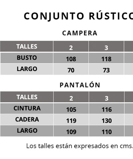 Conjunto rustico OFERTA