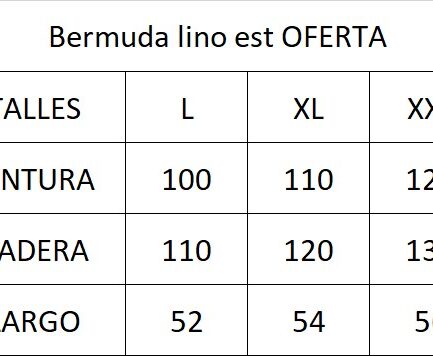 Bermuda lino EST 002 OFERTA