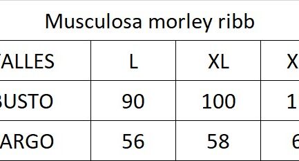 Musculosa morley ribb OFERTA