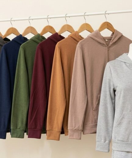 Campera frisa viscosa con capucha