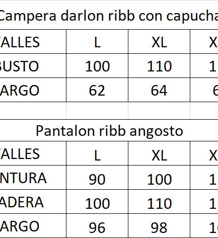 Conjunto darlon ribb con capucha