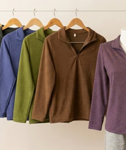 Buzo darlon ribb con cierre