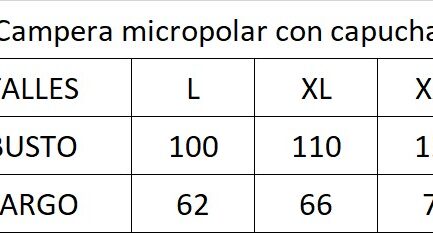 Campera micropolar con capucha