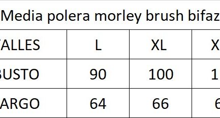 Media polera morley brush bifaz