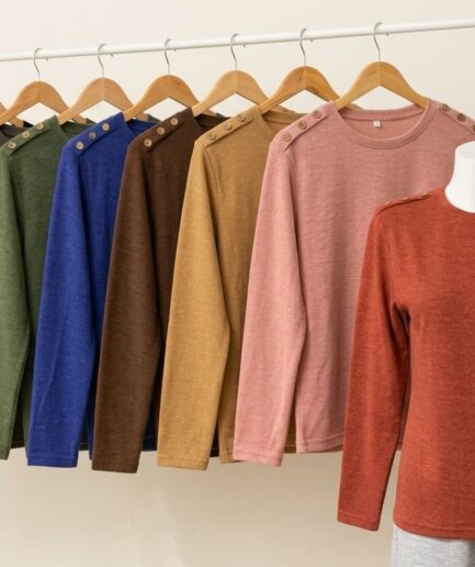 Remera lanilla con botones