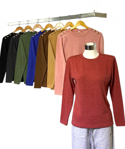 Remera lanilla con botones