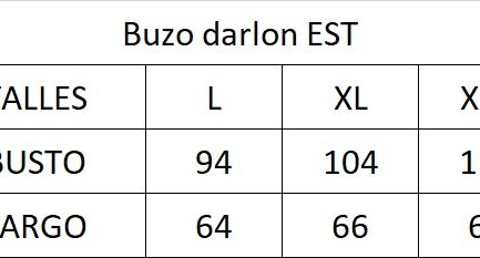 Buzo darlon EST 003