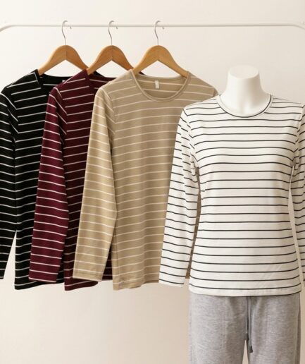 Remera modal soft rayado