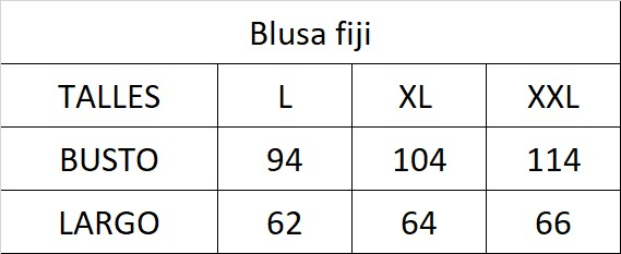 Blusa fiji
